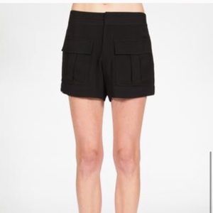 Joie black dress shorts